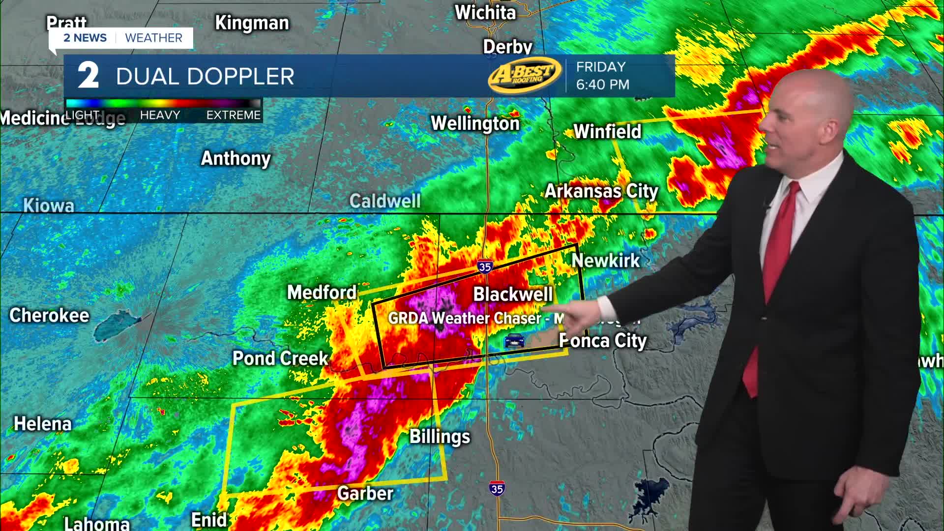 Severe storms moving through Green Country tonight