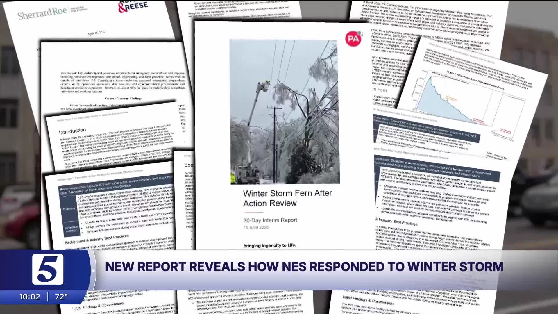 Independent report finds NES was unprepared for January ice storm