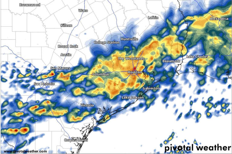 Rainy Houston weekend: Here's the storm timeline for Saturday and when ...