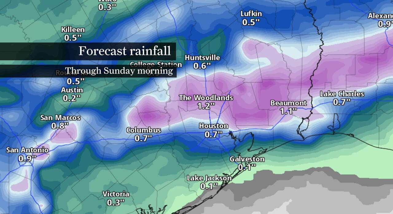 Rainy Houston weekend: Here's the storm timeline for Saturday and when ...