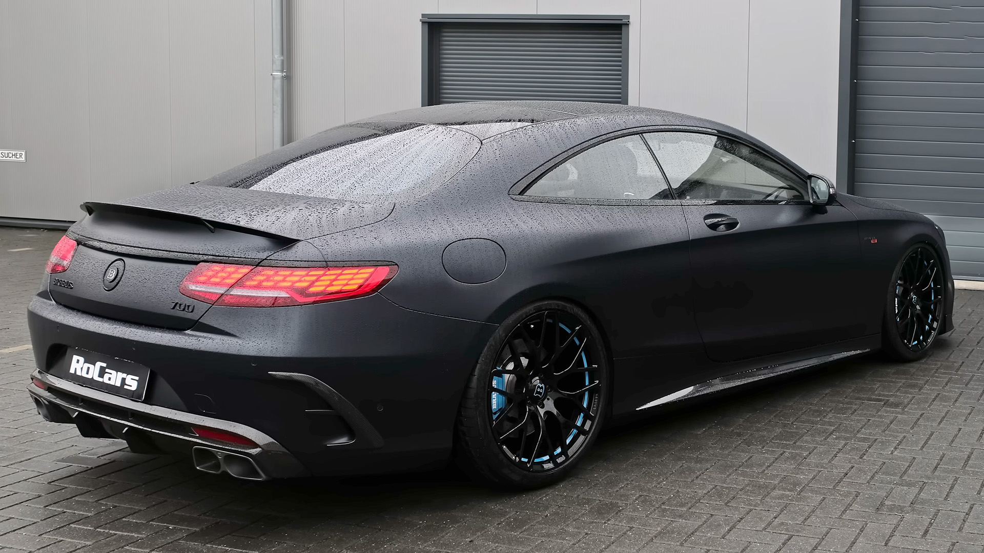 Mercedes S63 coupe by Brabus with aggressive design and power