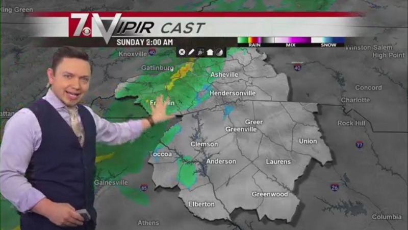 Cold front brings limited rain and a big cool down