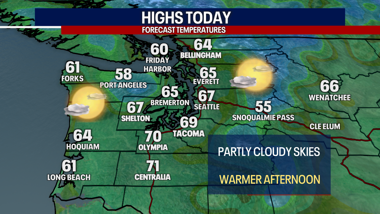Seattle weather: Temperatures warming up this weekend