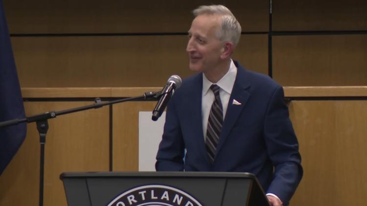 Portland mayor touts progress but warns of budget chasm in State of the ...