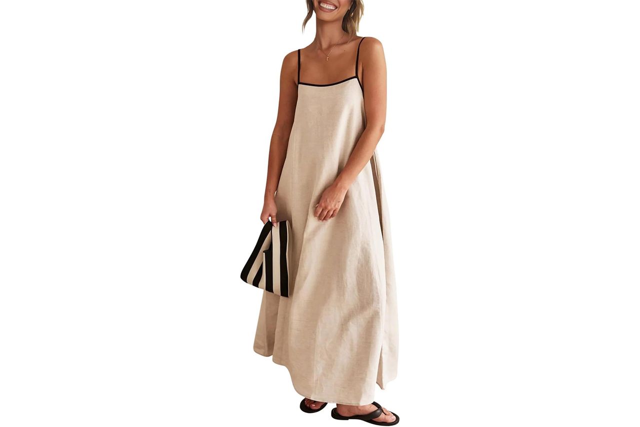 Amazon Senllen Women's Linen Dress