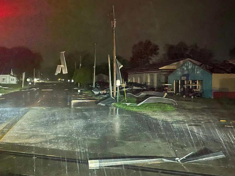 Storm damage across central Illinois amid Friday’s severe weather