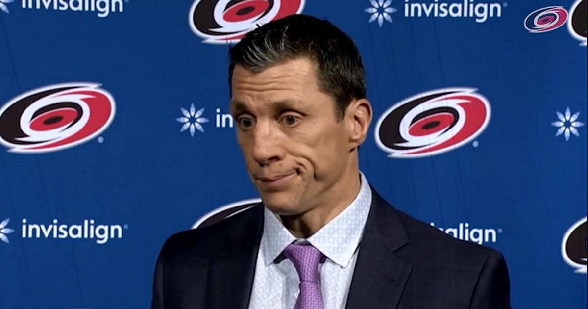 Rod Brind’Amour names his starting goaltender for Game 1