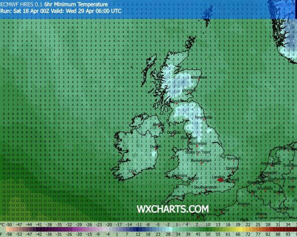 UK weather maps forecast April snow blizzard as 26 counties 'buried ...