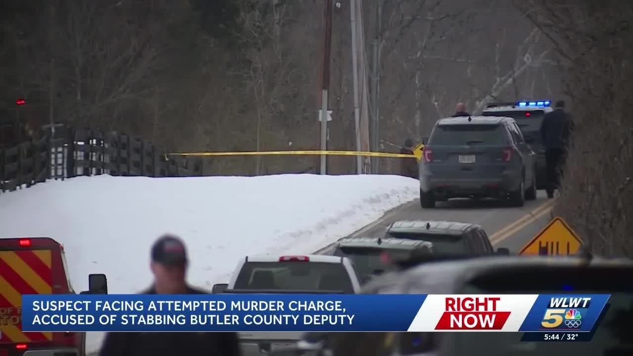 Suspect charged with attempted murder after deputy stabbed in Butler County
