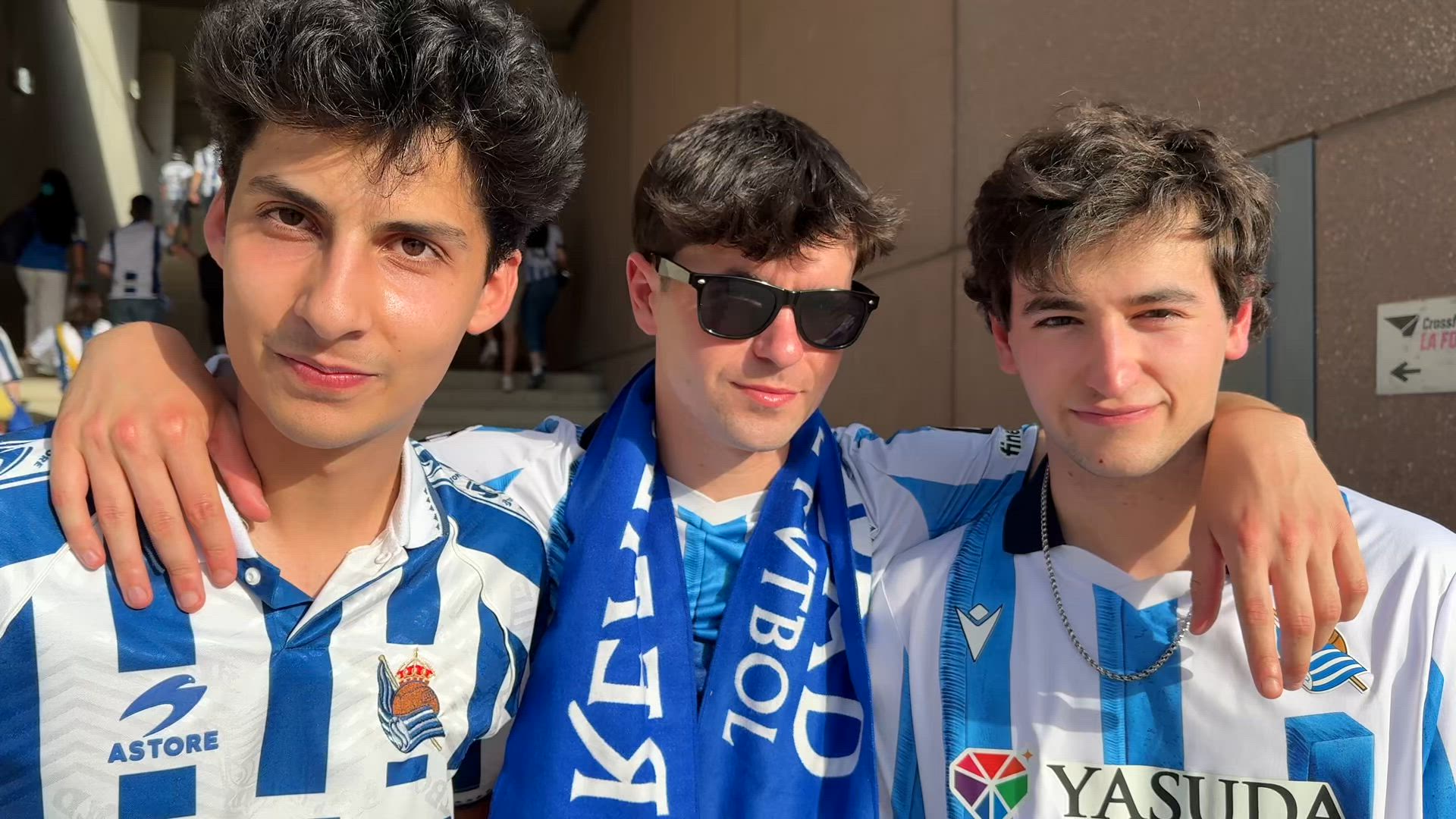 Ilusión de la Real Sociedad antes de la final