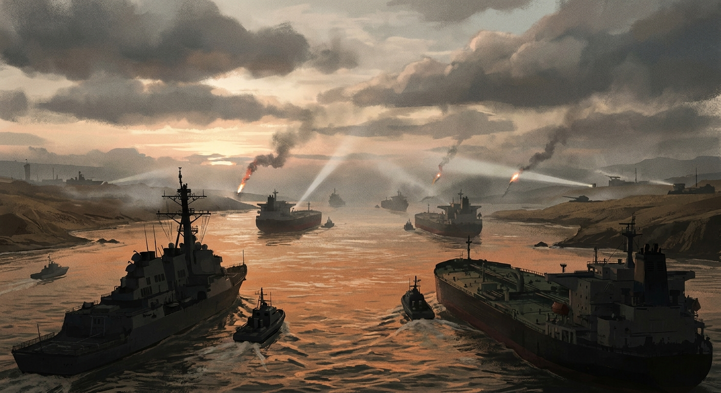 Iran closes Strait of Hormuz again as gunboats open fire near tanker ...