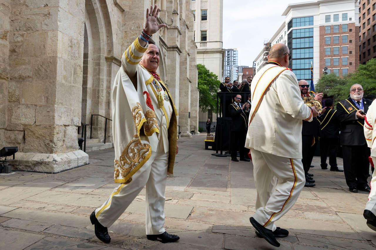 See photos of Rey Feo 77's crowning at Main Plaza