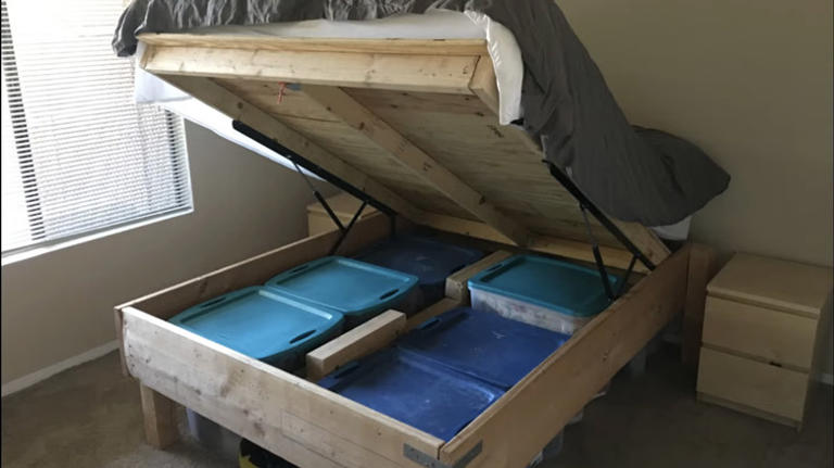 11 DIY projects that add much-needed storage space to your bed