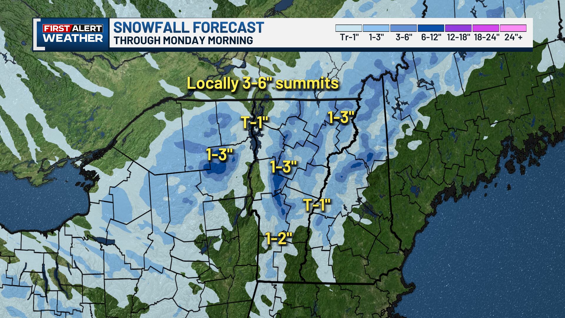 Winter makes a brief comeback with some mountain snow