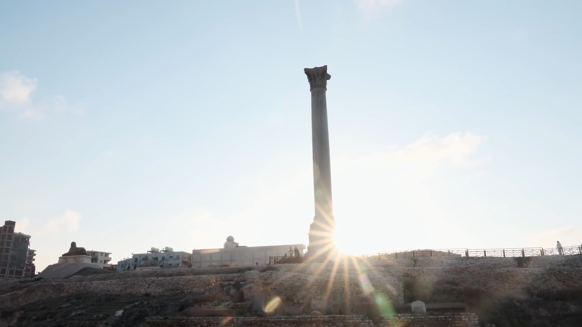 What remains of the Library of Alexandria today?