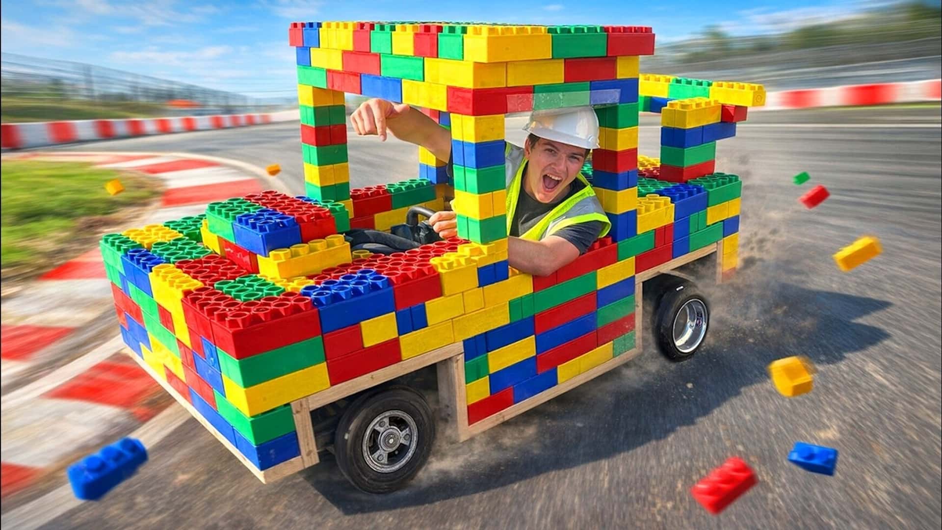 BUM just made a working LEGO go-kart or maybe this qualifies as a LEGO car