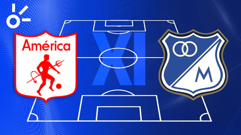 Alineaciones confirmadas de América de Cali vs Millonarios por la Liga ...