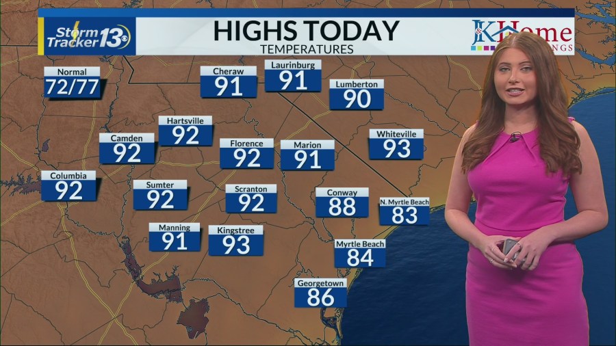 A hot and sunny start to the weekend