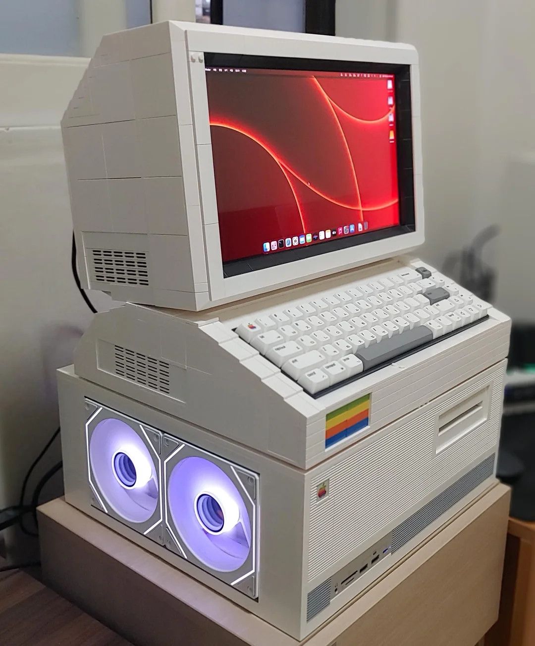Reddit user builds custom LEGO gaming PC inspired by 80s Macintosh