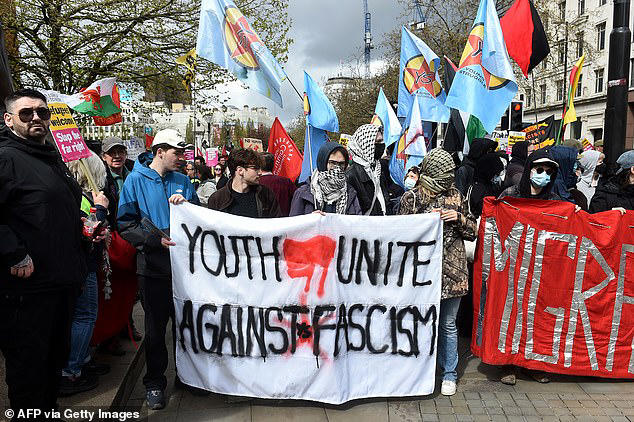 Police make three arrests as Britain First followers and counter ...