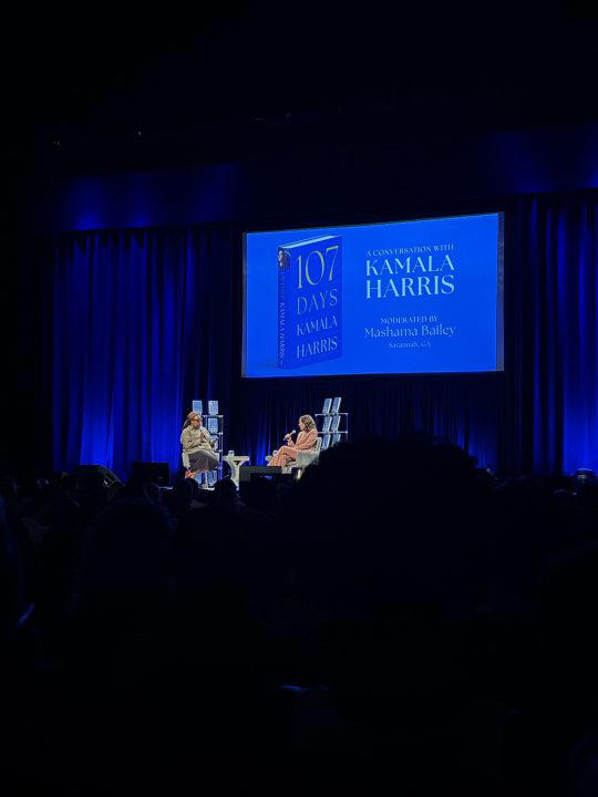 Former VP Harris discusses economy, future of US during Savannah book ...