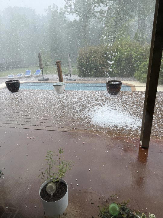 Photos: Hail pelts homes, buildings, vehicles as storms move through ...