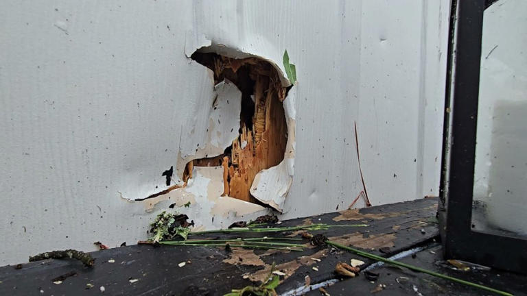 Photos: Hail pelts homes, buildings, vehicles as storms move through ...