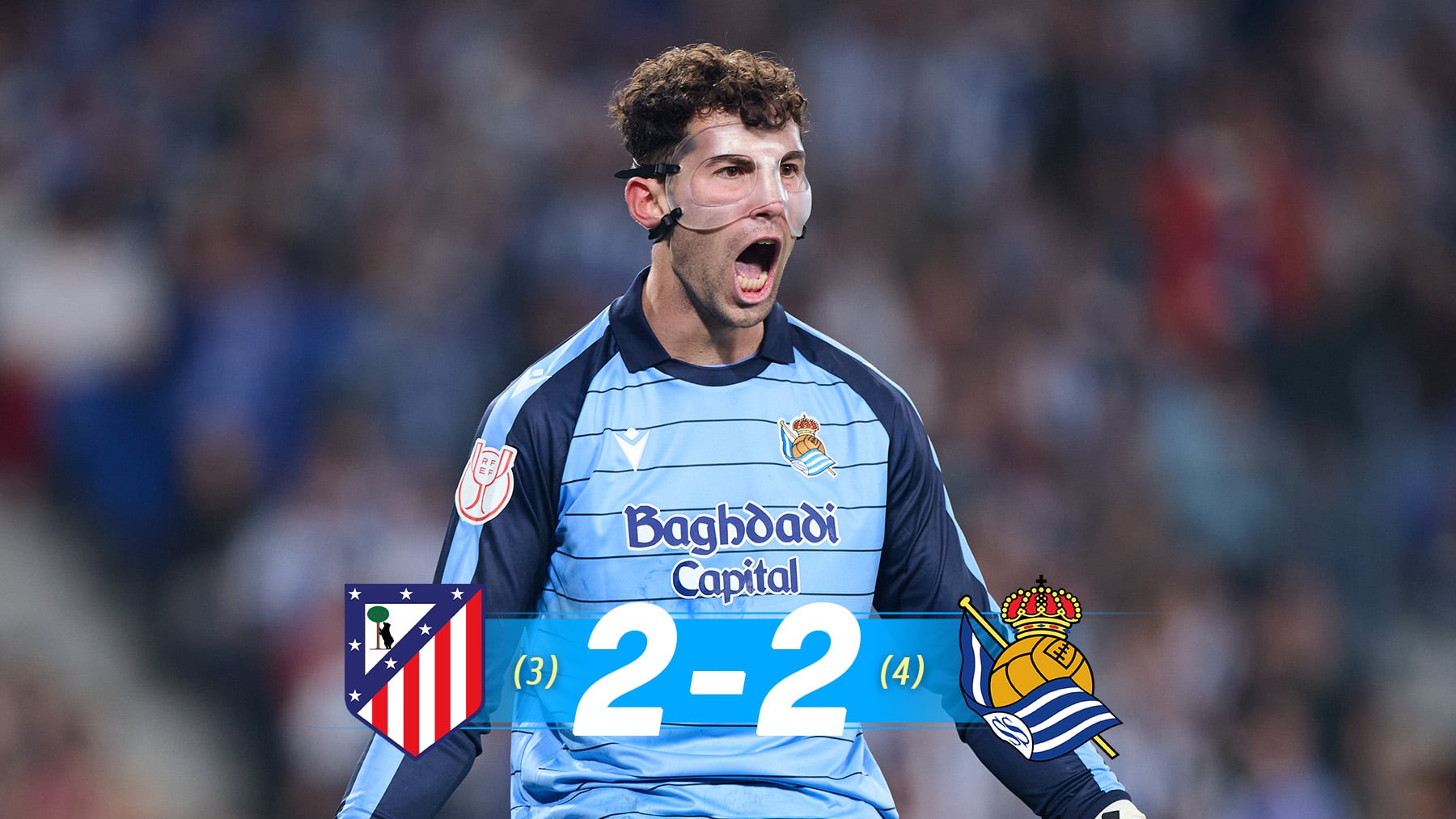 La Real Sociedad rinde al Atlético y reina en la locura de la Copa