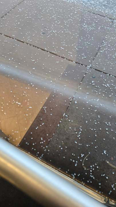 Photos: Hail pelts homes, buildings, vehicles as storms move through ...