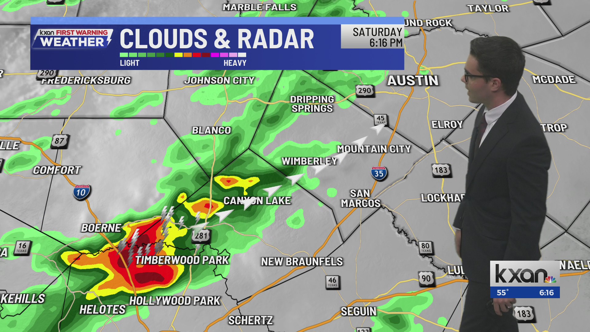 Rounds of showers and thunderstorms tonight, a few storms may be strong ...