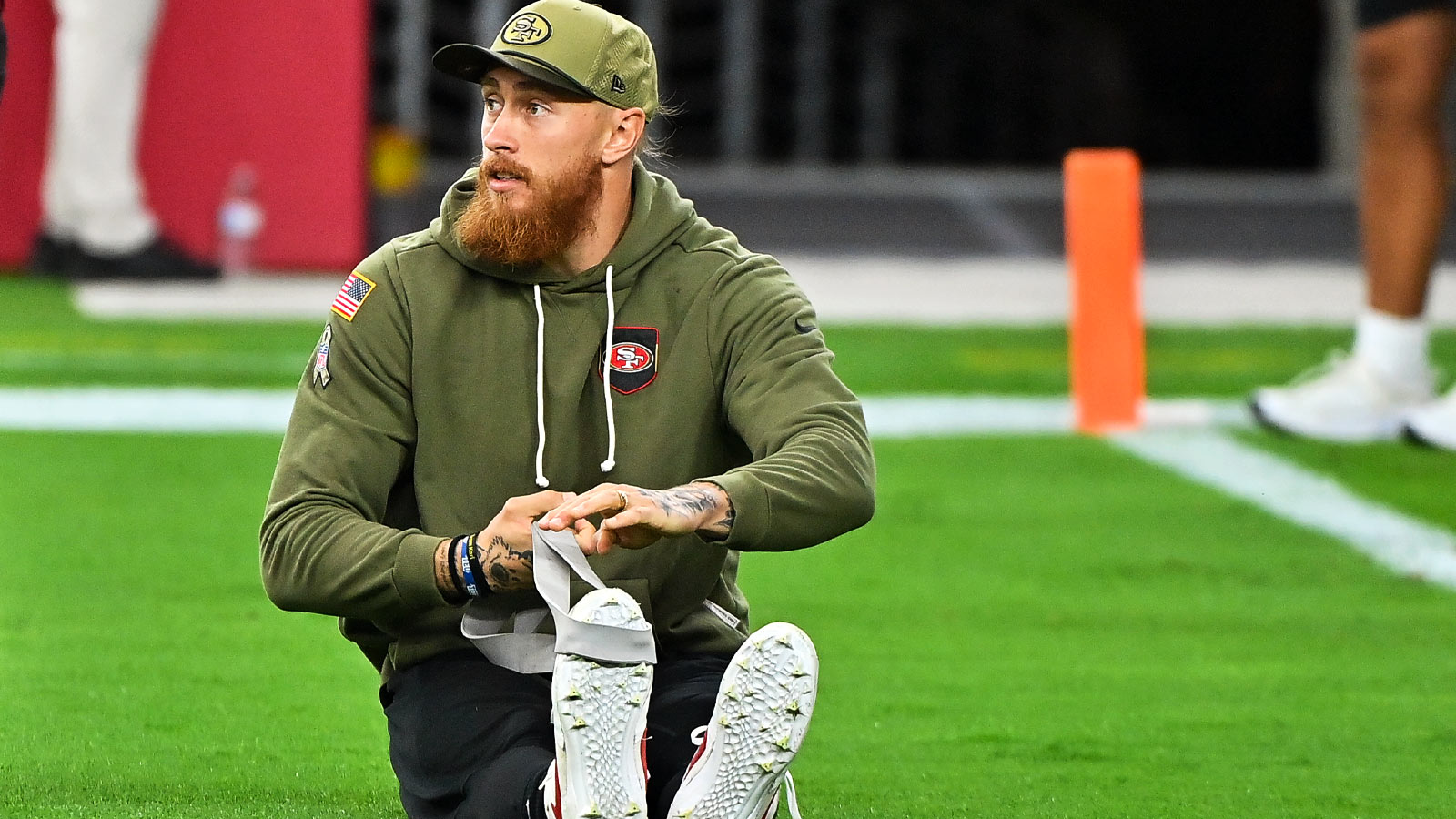49ers’ George Kittle joins 1 Called Manders in ring during WrestleMania ...