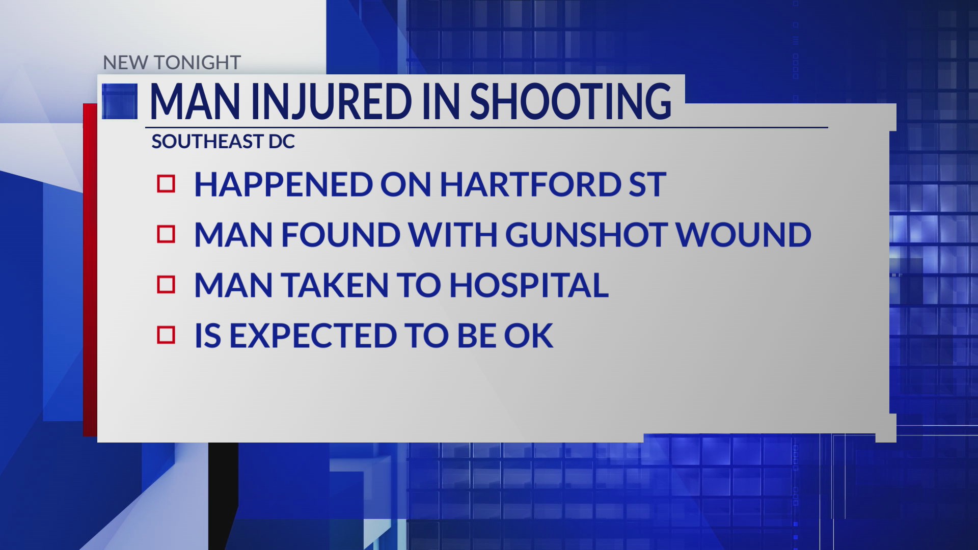 Man injured in Southeast DC shooting, police investigating
