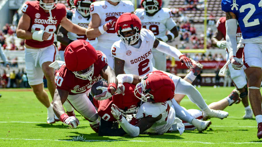 Oklahoma's run game appears to be 'better' thanks to new faces' debut ...