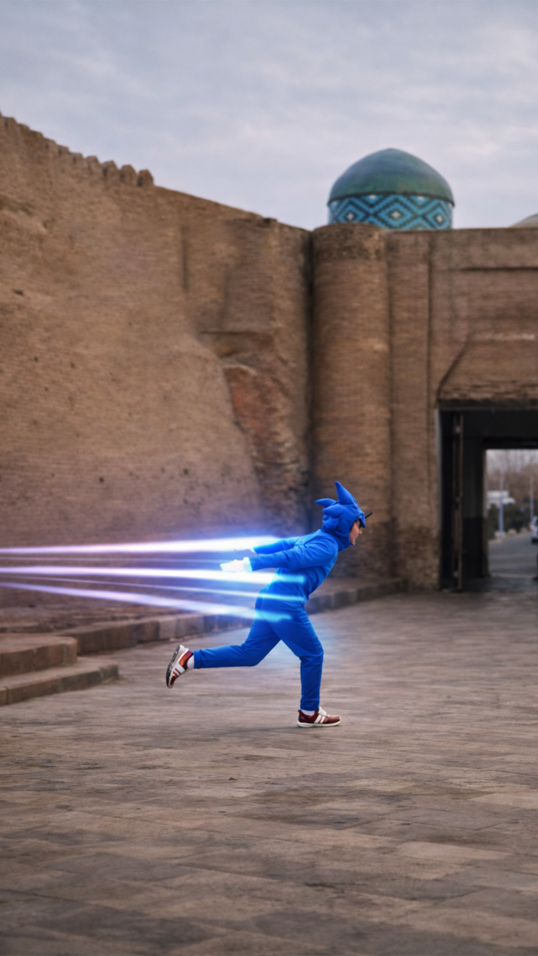 This parkour scene brings sonic movement to life
