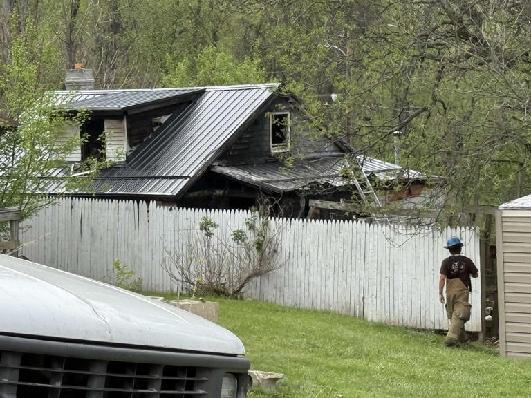 Firefighters respond after flames break out inside Fayette County home