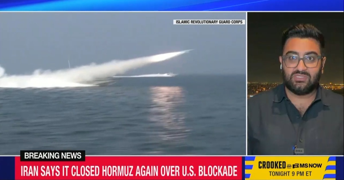 ‘Absolute chaos’ in Strait of Hormuz, MS NOW reports, as Iran fires on ...