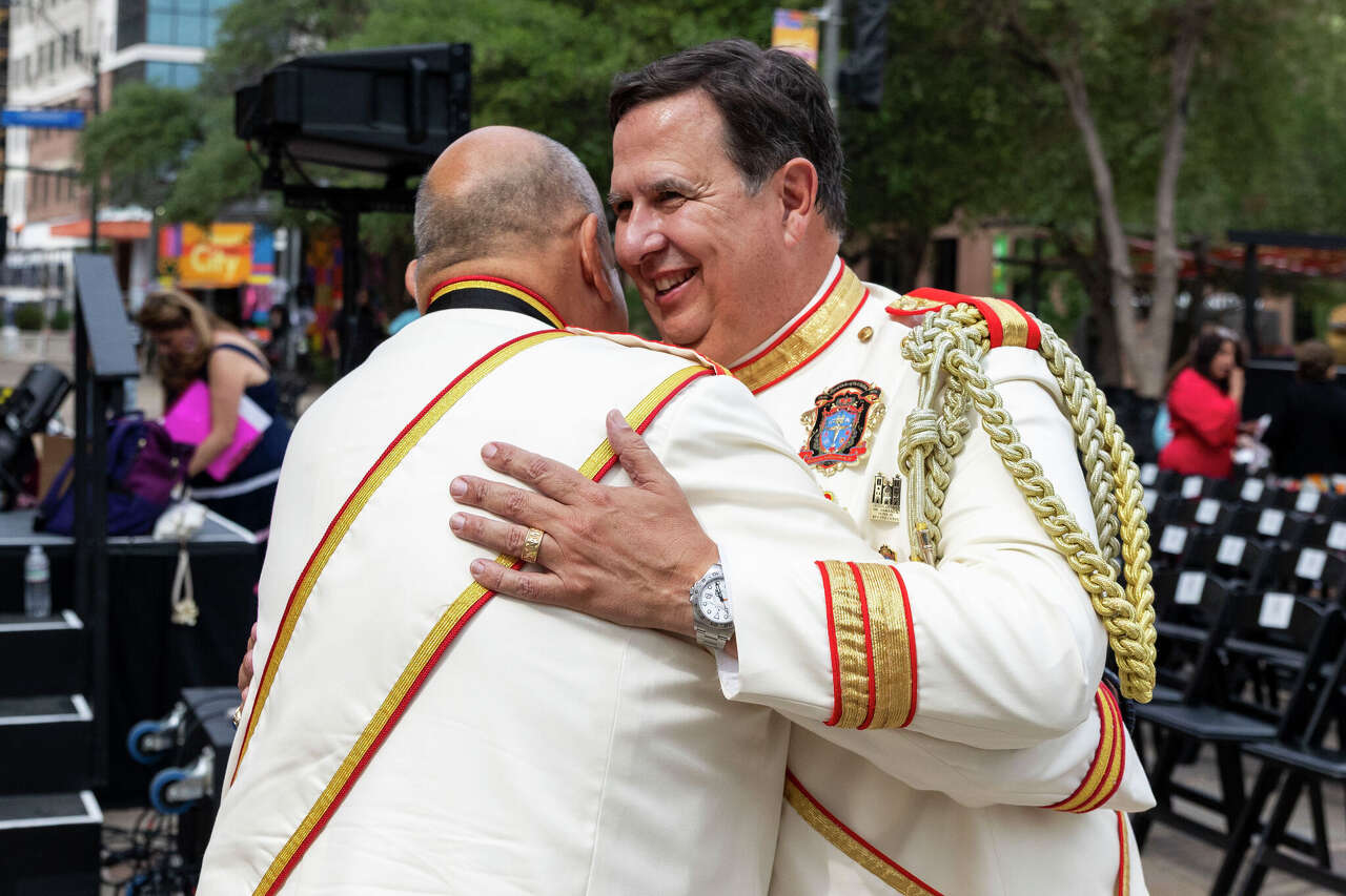 See photos of Rey Feo 77's crowning at Main Plaza