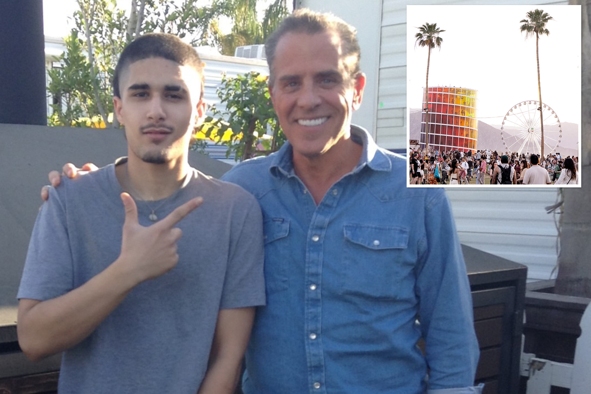 Hunter Biden spotted at Coachella posing with London rapper