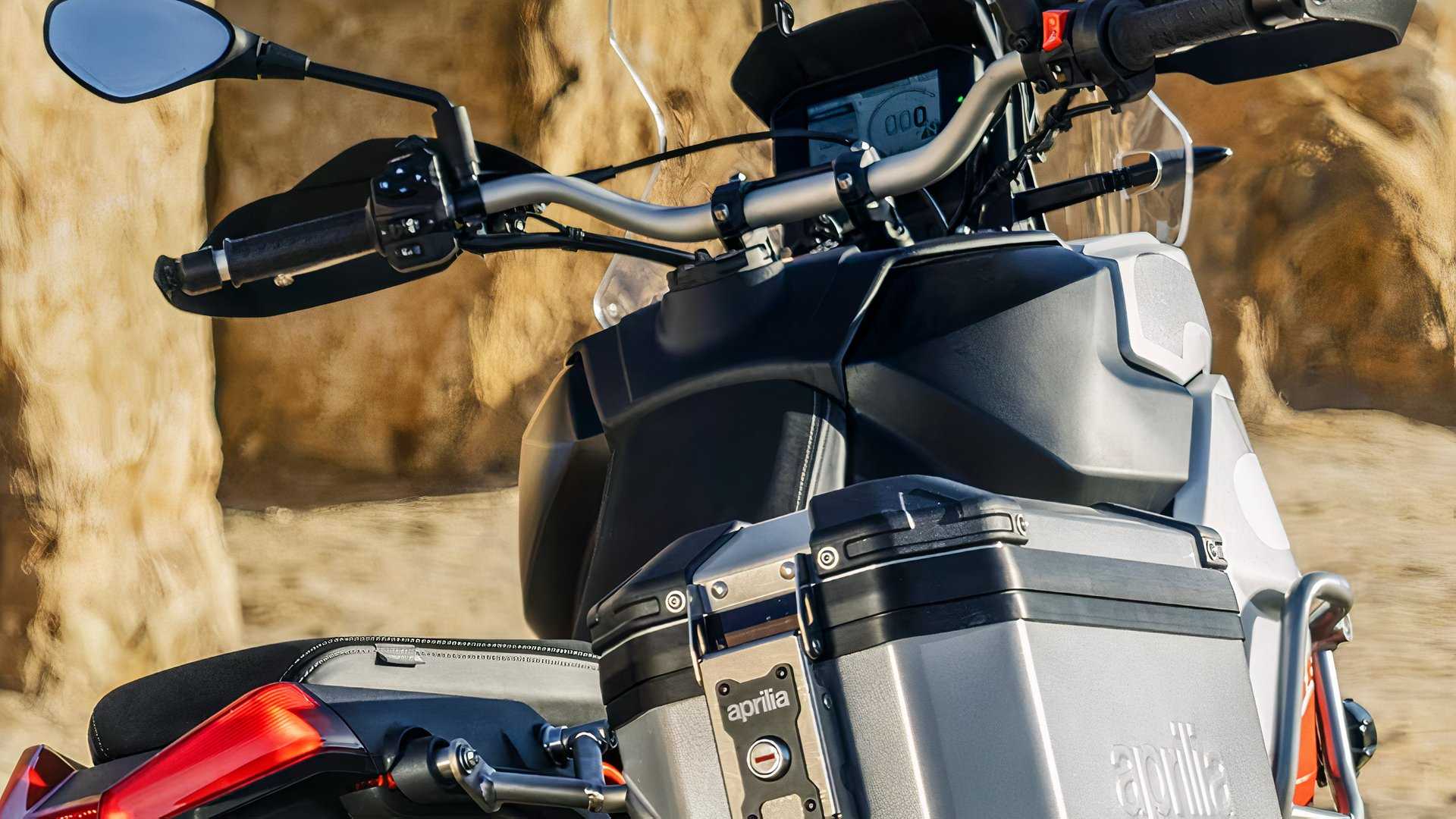 Rear shot of a 2025 Aprilia Tuareg 660