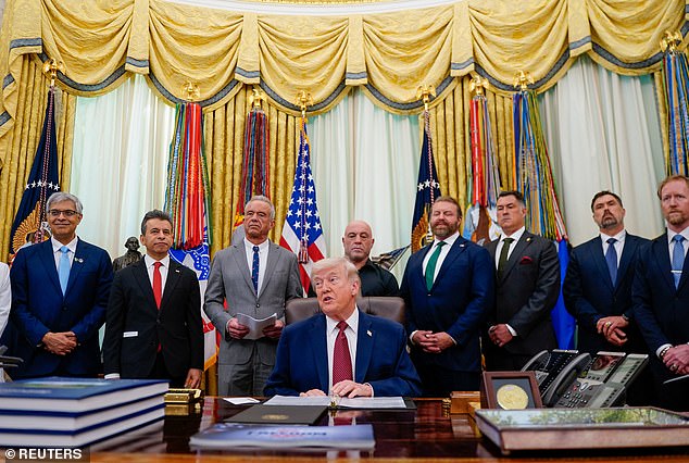 Joe Rogan's text that spurred Trump's new drug policy before awkward ...