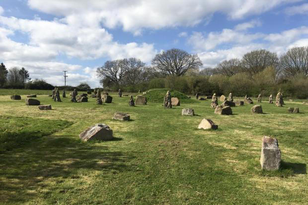 Little known stone circle in the countryside has roots in mythology