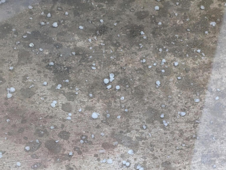Photos: Hail pelts homes, buildings, vehicles as storms move through ...