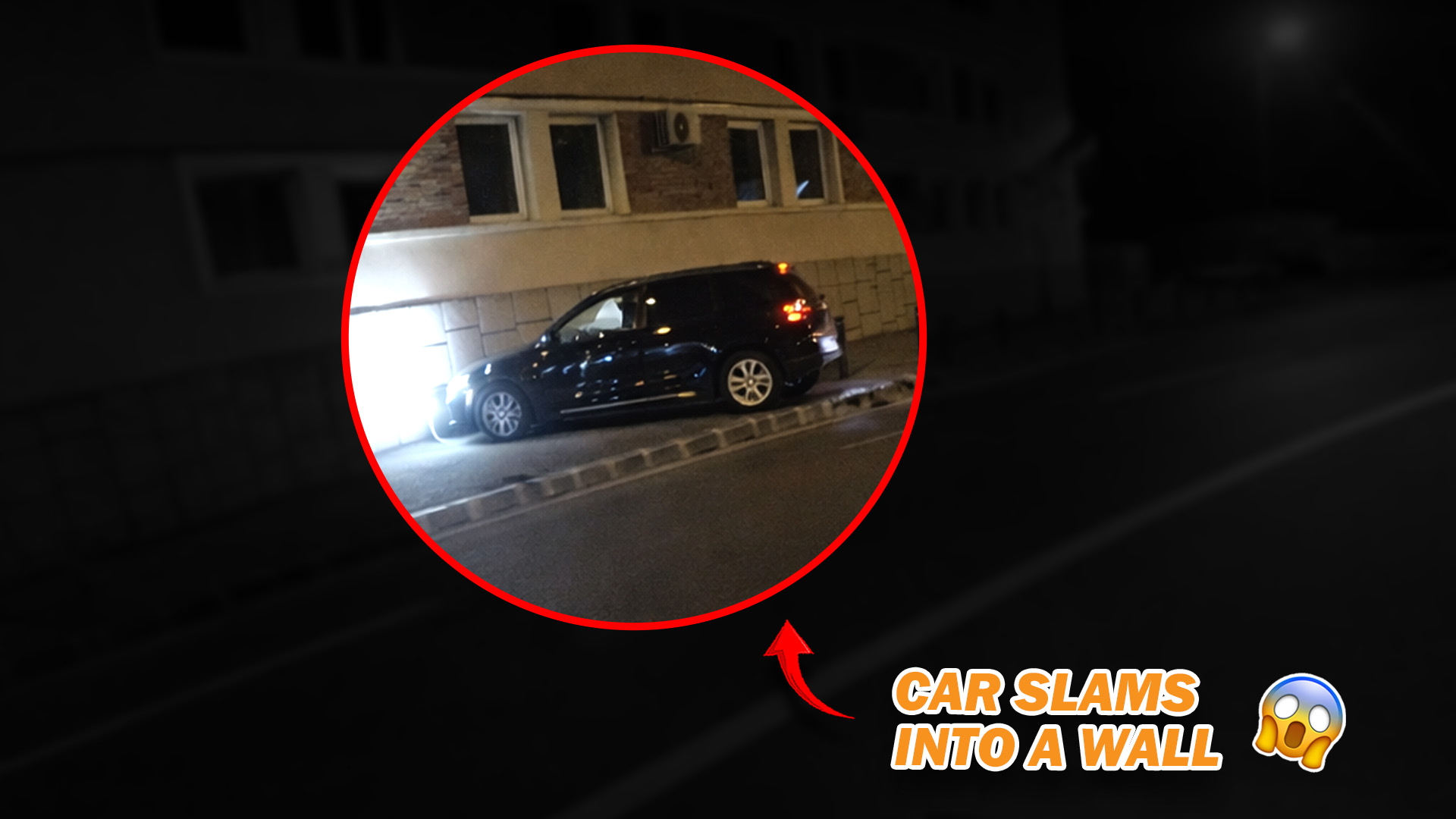 Driver crashes into a building after losing control at high speed