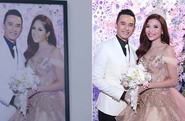 Lương Thế Thành bị lan truyền 2 bức ảnh cưới chụp với 2 cô dâu khác nhau