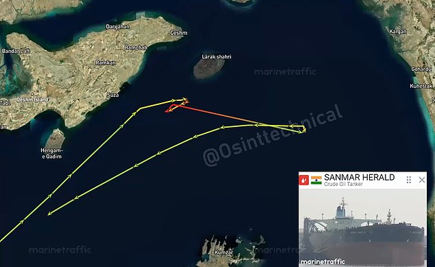 Moment captain pleads with Iranian navy to 'let me turn back' as ship attacked in Strait of Hormuz