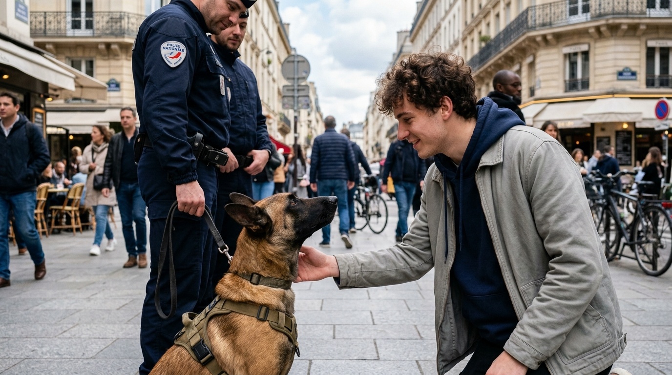 Il veut caresser ce chien dans la rue, sans imaginer qui est vraiment ...