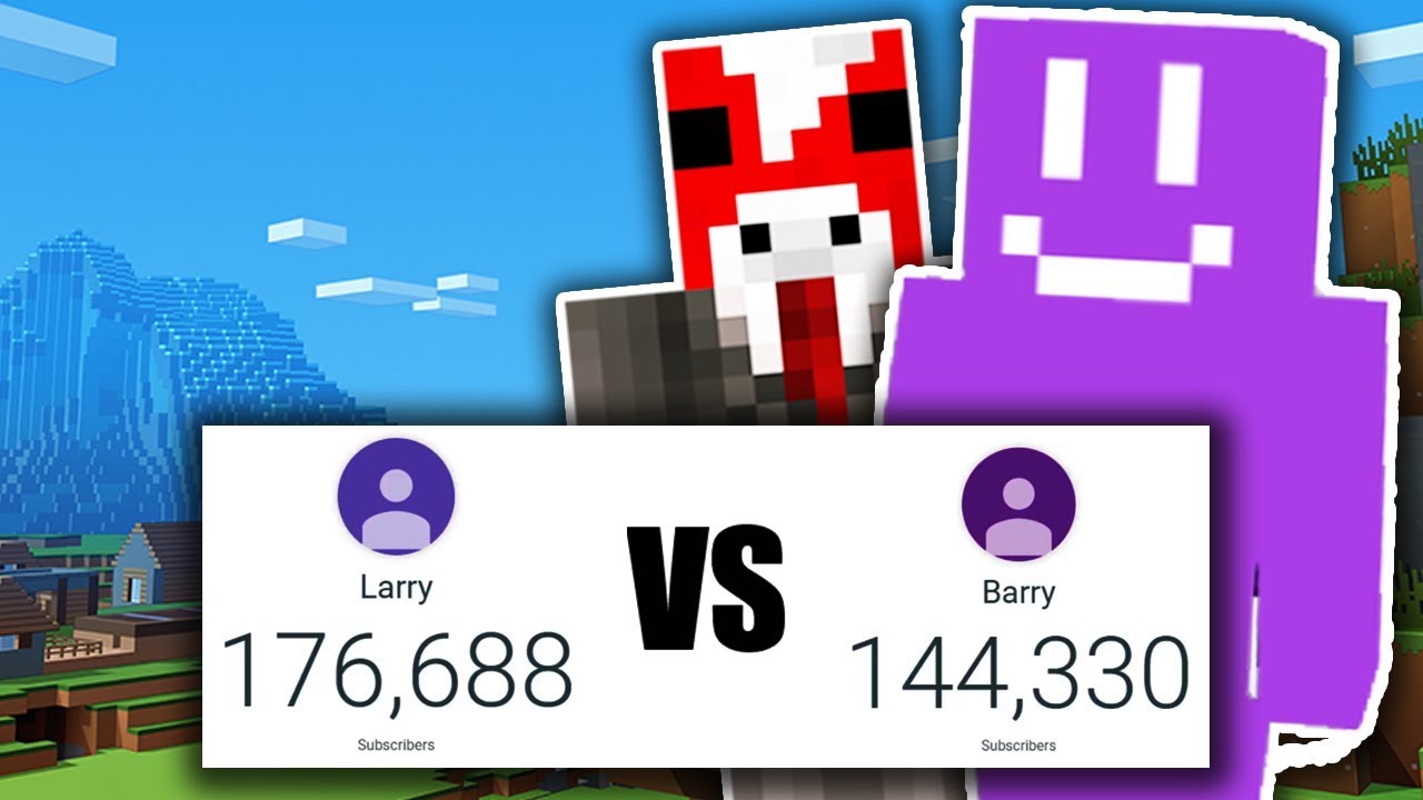 Playing Minecraft with Larry (this is the new Pewdiepie vs T-Series)