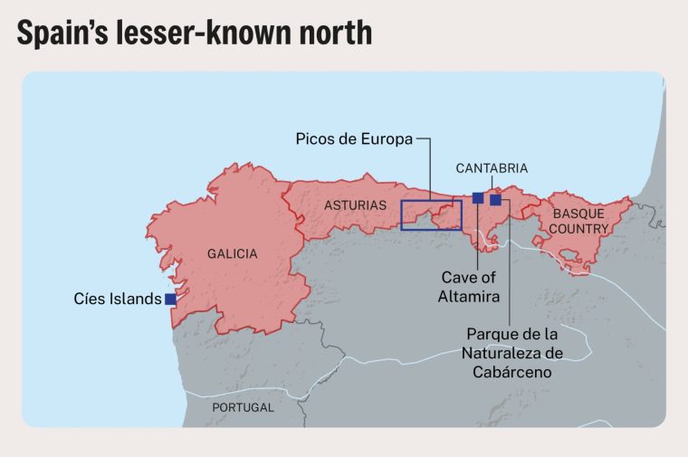 British tourists are swapping Spain’s costas for its quiet, rugged north