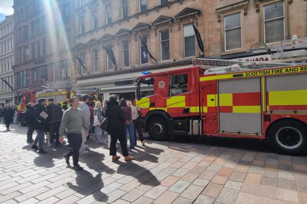 Fire crews race to beloved Glasgow city centre store after blaze breaks out