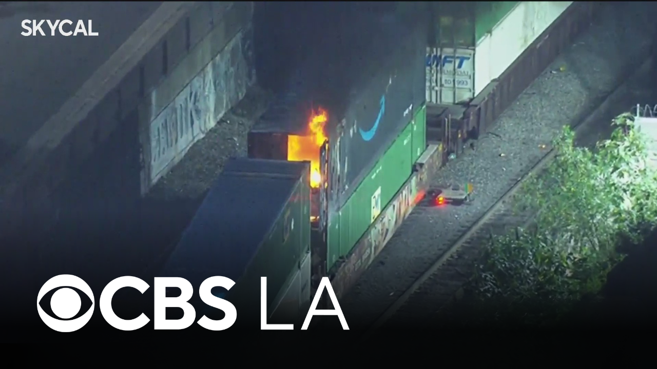 Los Angeles police say fires inside Amazon cargo containers on trains ...